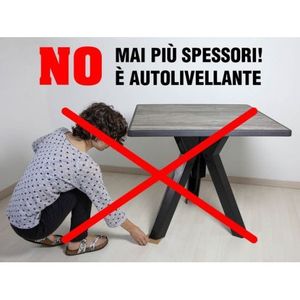 Ometto 80x80 tavolo quadrato pieghevole esterno vera superficie in pietra colomba Grey polipropilene Base a tre gambe per uso cortile - Product Image 6