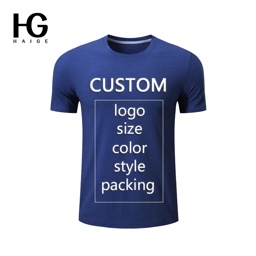 Manufacturers For Customs Clothes Men's Tops Tees Men Summer Short Sleeves Crew Neck tshirts with logo custom logo printed