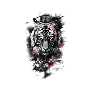 Tatouage temporaire autocollant motif Lion Animal par transfert d'eau, étanche, pour bras, visage et corps, pour hommes - Product Image 5