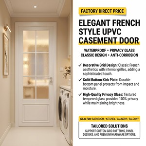 <span class=keywords><strong>Porte</strong></span> française AOSTTER insonorisée à <span class=keywords><strong>double</strong></span> <span class=keywords><strong>vitrage</strong></span> en <span class=keywords><strong>PVC</strong></span> blanc, <span class=keywords><strong>porte</strong></span> intérieure, entrée de salle de bain, <span class=keywords><strong>porte</strong></span> coulissante intérieure - Product Image 2