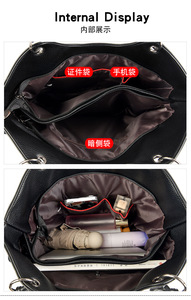 Bolsos cruzados de diseño de moda, bolsos de hombro de cuero PU de alta calidad, bolsos de mano casuales de lujo para mujer - Product Image 5