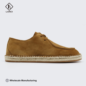 LANCI Custom Shoes Manufacturers Loafer Shoes Designer <strong>Espadrilles</strong> Moccasin Custom Logo Shoes Jute Soles Suede Loafer - Product Image 2