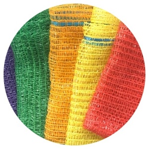 Venta caliente 25kg PE Raschel Leno bolsa de red de malla para almacenamiento de patatas y leña tejido rollo saco embalaje e impresión producto - Product Image 2