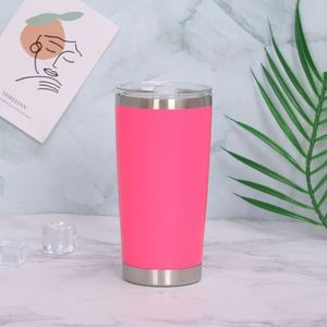 Tùy chỉnh 20oz du lịch Cốc Cốc chân không cốc cà phê bán buôn số lượng lớn đôi tường thép không gỉ Tumblers với rơm - Product Image 3