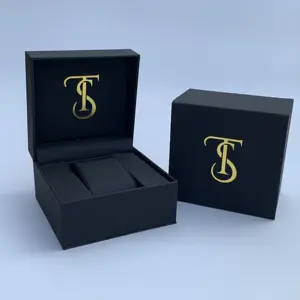 Oem Mode Luxe Waterdichte Rose Gold Mannen Set Horloge Doos Voor Verpakking Mannelijke Quartz Horloges