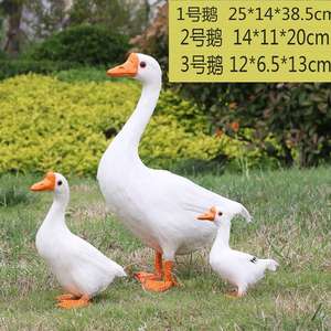 Toptan özel reçine zanaat kapalı dekorasyon sundurma kaz heykelcik heykeli - Product Image 6