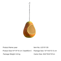 Fabrieksgemaakte hars handgeschilderde vogelvoederbak voor buiten, tuin, hangende dierenfiguur, creatief fruit/dieren ambachtelijk ornament