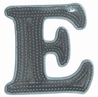 Patchs thermocollants A-Z à coudre, appliqués à sequins, transfert thermique, écologiques pour vêtements, chapeaux, motifs cœur et fleur, couleur personnalisable