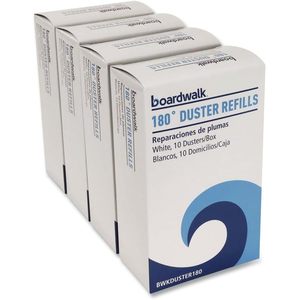 Boardwalk 96493-BWK 180 Soft Fluffy Fibers Cleaning <b>Duster</b> Refills White Feather Head 40/Carton for Household Cleaning - Product Image 6