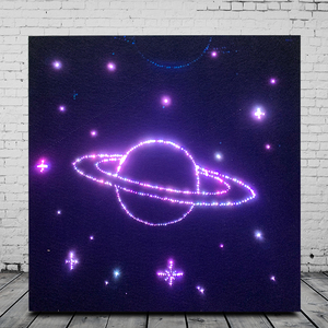 All'ingrosso Custom RGB LED in fibra ottica da parete Art-decorazioni in tela <span class=keywords><strong>animali</strong></span> con telecomando che cambia colore - Product Image 5