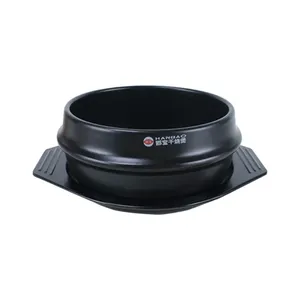 Cuenco Dolsot de cerámica ecológico Premium coreano Bibimbap, cazuela de fideos de arroz, bandeja de tazón de sopa de <span class=keywords><strong>algas</strong></span> para juegos de utensilios de cocina comerciales - Product Image 6
