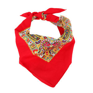 Pañuelos Cuadrados de Algodón Personalizados de Fábrica con Diseño Paisley, Logotipo Personalizado y Doble Impresión para Fanáticos de los Cowboys - Product Image 6