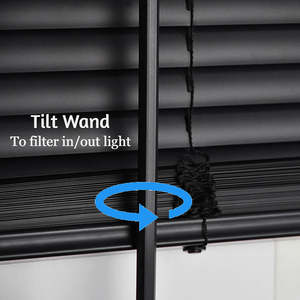 Persianas Venecianas Mini de PVC Vinilo Inalámbricas de Diseño Moderno Directo de Fábrica, Persianas Horizontales con Patrón, Persianas de Plástico Imitación Madera - Product Image 5