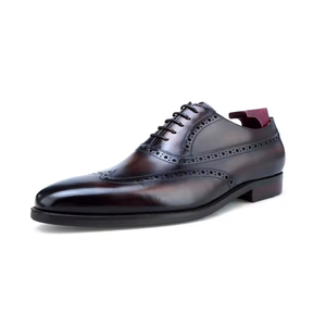 Nuevo Estilo de Zapatos Bean para Hombre, Oxfords de Cuero Genuino, Cierre con Cordones Evergreen, Transpirables, Suela Suave Antideslizante - Product Image 4