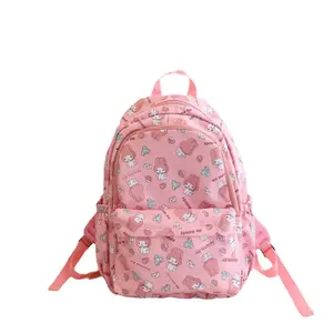 2023 Hot selling Japan Style Student Backpack Elementary School Stationery Bag Multi-Layer Large Casual Backpack
