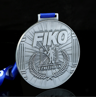 Médaille de Taekwondo personnalisable, écologique, en alliage de zinc émaillé, dorée, ronde, creuse, gravée au laser 3D double face