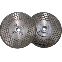 Lame de scie diamantée électrolytique M14 à bride de 115mm, utilisée pour la coupe résistante à l'usure du marbre, de la céramique de pierre