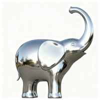 Sculpture d'éléphant en acier inoxydable poli miroir haute brillance - Décoration entièrement personnalisable pour hôtels, centres commerciaux et espaces résidentiels