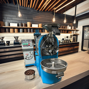 Machine à torréfier le café électrique à prix d'usine, boîtier en acier inoxydable, écoénergétique, respectueuse de l'environnement, usage commercial, capacité de 120 kg - Product Image 1
