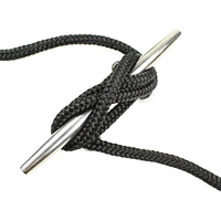 Línea de Amarre de Nailon Trenzado Doble Negro de Alta Calidad de 3/8 Pulgadas para Remolque, Venta Caliente en Tik Tok Te-mu