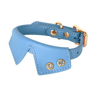 Kalung kucing kustom produk hewan peliharaan baru 2025 Set kalung hewan peliharaan kulit asli mewah Harness dan kerah - Product Image 4