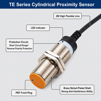 Sensor Proximitas Induktif Jingjiang Flush dan Non Flush 1mm hingga 16mm 10-30V DC IP67 Saklar Proximitas untuk Otomasi M8 M12 M18