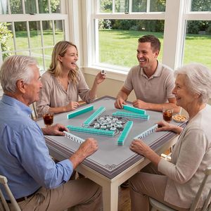 Juego <span class=keywords><strong>de</strong></span> Fichas <span class=keywords><strong>de</strong></span> Mahjong Americano <span class=keywords><strong>de</strong></span> 166 Piezas, Fichas Acrílicas Grabadas <span class=keywords><strong>de</strong></span> Inspiración Vintage, Indicador <span class=keywords><strong>de</strong></span> Viento, Dados, Estuche <span class=keywords><strong>de</strong></span> <span class=keywords><strong>Viaje</strong></span> <span class=keywords><strong>de</strong></span> Cuero Retro - Significativo - Product Image 6