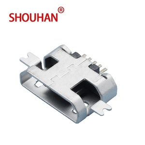 Đầu nối USB Micro 4 pin SMD Đầu nối USB nữ phần chìm plate1.0 thu nhỏ USB Micro nối - Product Image 2
