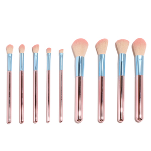 Juego de brochas de maquillaje metálicas profesionales, brocha de maquillaje facial de contorno de base en ángulo, brocha de <span class=keywords><strong>belleza</strong></span> cromada con logotipo personalizado, venta al por mayor - Product Image 6