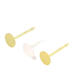 18K Gold and Silver Plated S925 Flat-bottomed Earring <b>Posts</b>, DIY Handmade Silver Jewelry Earring Accessories Wholesale A24 - Product Image 5