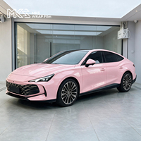 Film de protection de peinture haute brillance Maiqi, autocollant de changement de couleur pour voiture, économique, en vinyle PET, couleur rouge cristal, 7,5 mil, anti-rayures