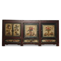 Lemari foyer antik Cina dari kayu solid buatan tangan yang ramah lingkungan, furnitur penyimpanan multifungsi untuk ruang tamu Lucky.