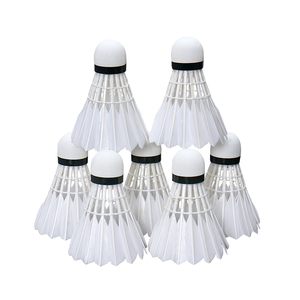 KUNLI Argent <span class=keywords><strong>Badminton</strong></span> Volant Logo Personnalisé Plume <span class=keywords><strong>de</strong></span> Canard <span class=keywords><strong>Badminton</strong></span> Volant Balle - Product Image 3