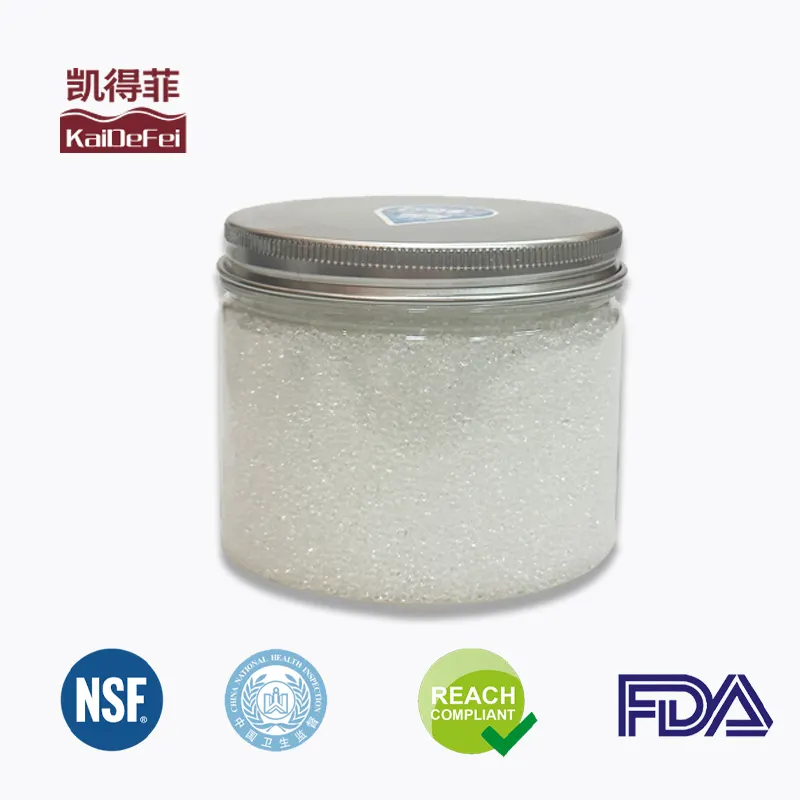 Kaidefei per uso alimentare sfera di cristallo polifosfato anti-scala 1.5mm per bere acqua dura bassa qualità