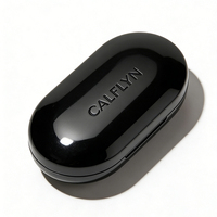 Baume de parfum solide CALFLYN, étui noir à rabat, baume parfumé portable, longue durée, marque privée, végan, parfum personnel