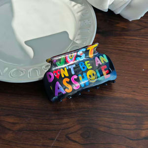 ZiTeng Personalizado Acrílico Cabelo Scratch Claw Criativo Colorido Graffiti Estilo Trendy <span class=keywords><strong>Cool</strong></span> Design Cabelo Garra - Product Image 5