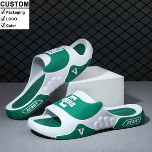 Venta al por Mayor Verano 2025 Sandalias Cómodas para Exteriores con Suela Suave de Masaje de PVC para Hombre Zapatos Planos Pantuflas Deportivas Zuecos y Chanclas para Hombre - Product Image 1