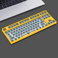 Kit de clavier mécanique filaire DIY avec interrupteur bleu, branchement et débranchement, interchangeable à chaud pour PC, interrupteur interchangeable à chaud avec rétroéclairage, pièce d'ordinateur