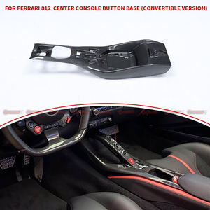 Kit Interior de Fibra de Carbono Seca Estilo OME para Auto, Base para Botones de Control Central para Ferrari 812 Competizione - Product Image 4