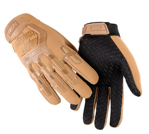 Guantes de Trabajo HBG1001 Color Verde Caqui, Camuflaje, Protección para Mecánicos, Deportes, Ciclismo, Trabajo, Medios Dedos - Product Image 4