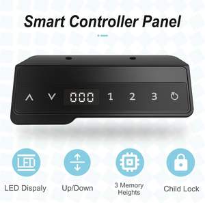 Meja Kerja Elektrik Ergonomis yang Dapat Disesuaikan Tingginya 55x24 inci dengan Baki Pengatur Kabel untuk Kantor Rumah - Product Image 6