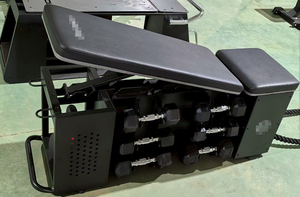 Julyfit çok fonksiyonlu ayarlanabilir dambıl tezgah ile depolama için ev spor ağırlık eğitim, katlanabilir Sit-up tezgah anahtar özellikleri - Product Image 4