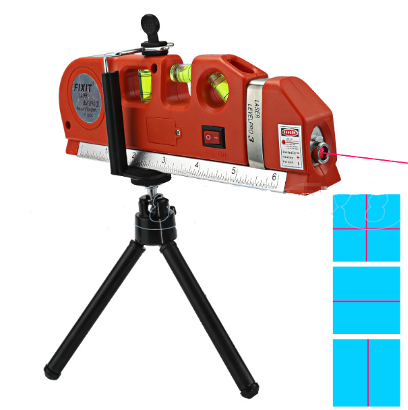 Multi Functional High Accuracy Laser Level Point/line/crosshair Four in One Laser Level Marking Machine Made in China