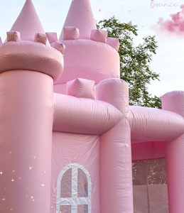 Thương mại thời trang màu hồng <span class=keywords><strong>Inflatable</strong></span> lâu đài Macaron đám cưới <span class=keywords><strong>Inflatable</strong></span> giường bouncy cho người lớn và trẻ em cho thuê bên - Product Image 3