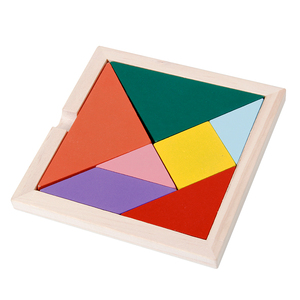 Gioco Puzzle Tangram <span class=keywords><strong>in</strong></span> Legno Colorato 7 Pezzi per Bambini <span class=keywords><strong>Vendita</strong></span> Diretta dal Produttore Giocattolo Puzzle <span class=keywords><strong>in</strong></span> Legno per Bambini - Product Image 2