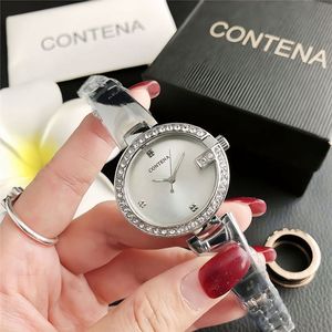 Reloj de pulsera de acero con diamantes de imitación para mujer, relojes de lujo para mujer, brazalete de oro rosa, relojes elegantes para dama. - Product Image 4