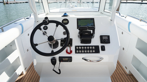 Kinocean Barca <span class=keywords><strong>da</strong></span> Pesca di Design Popolare, Lussuosa Barca <span class=keywords><strong>da</strong></span> Pesca in Alluminio con Console Centrale e Motore Fuoribordo per la Pesca d'Altura - Product Image 5