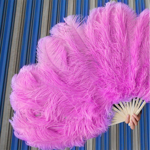 Trắng Lớn Đà Điểu Lông Fan Cho Phụ Nữ Trang Phục Hiển thị Tea Party Holiday Cung Cấp Khiêu Vũ Cô Dâu Trang Trí Nội Thất Đám Cưới Chụp Ảnh Phụ Kiện - Product Image 2