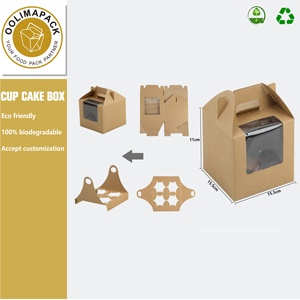 Hộp Bánh Giấy Nhỏ Độc Đáo, Hộp Bánh Lớn 4x4 - Product Image 2