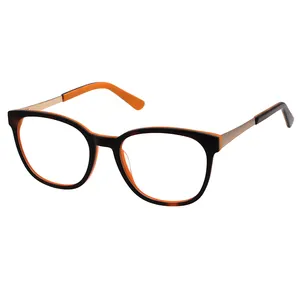 China Wholesale Glasses Frame Optical Supplier Hot Selling Spectacles Frame Acetate Kacamata Wanita